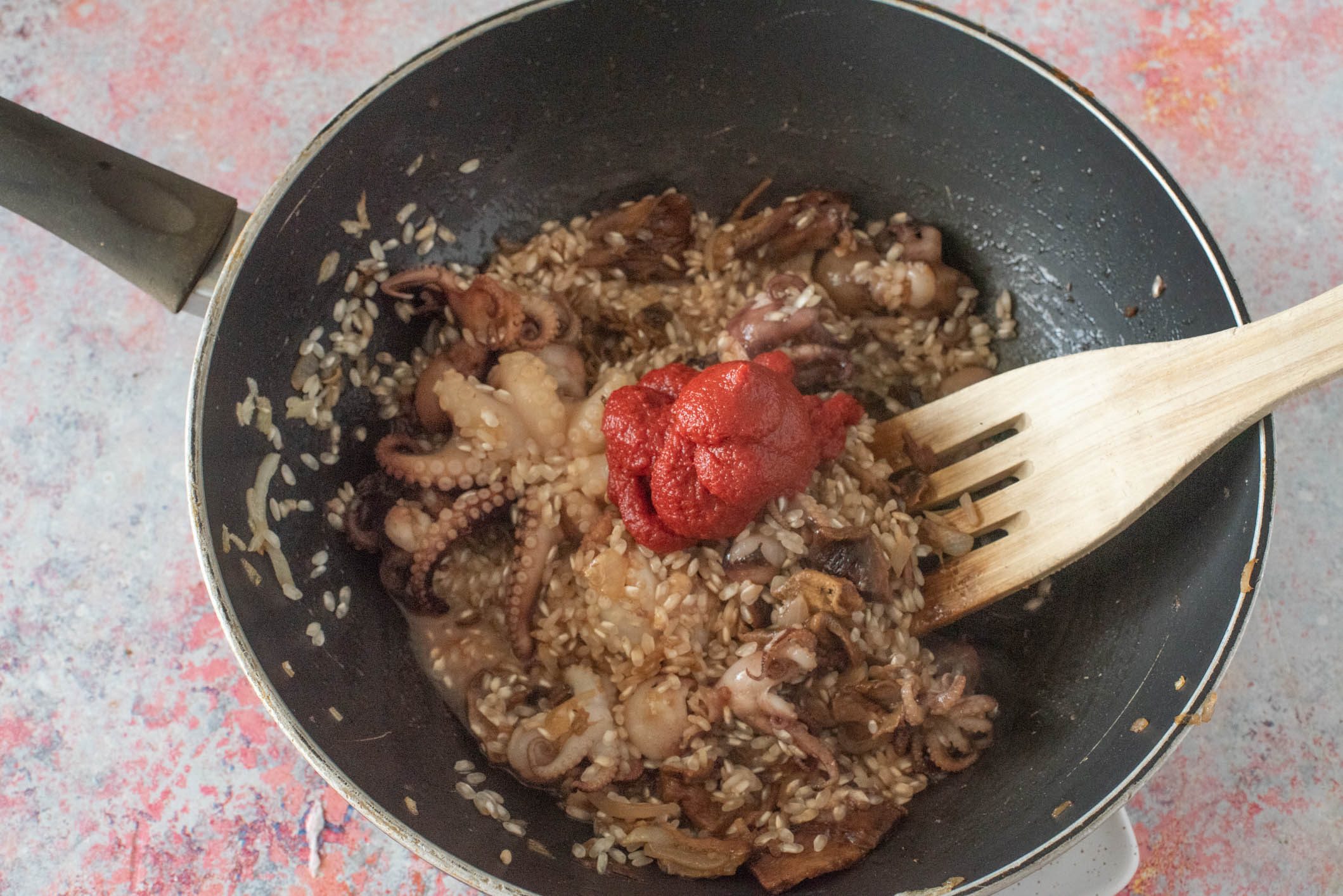 risotto al polpo