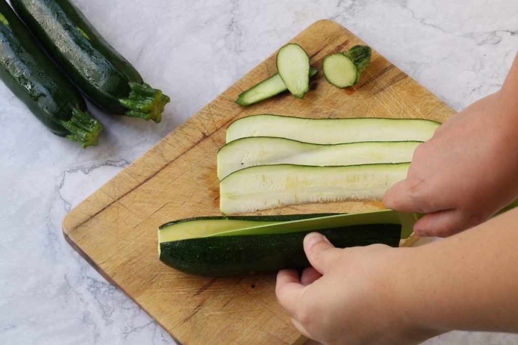 affettare le zucchine