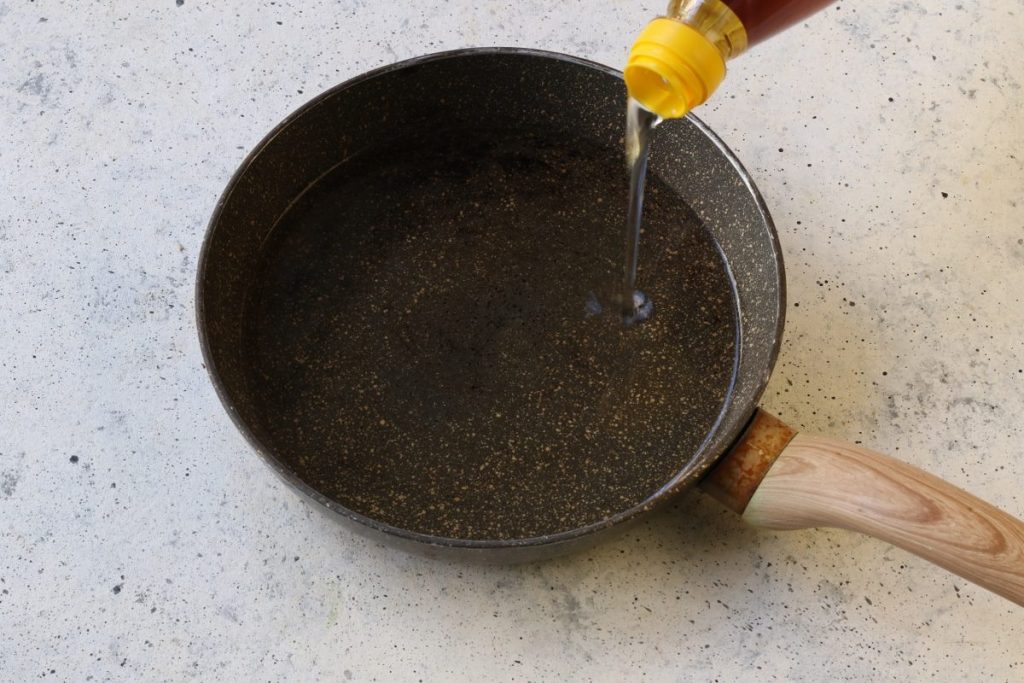 scaldare olio