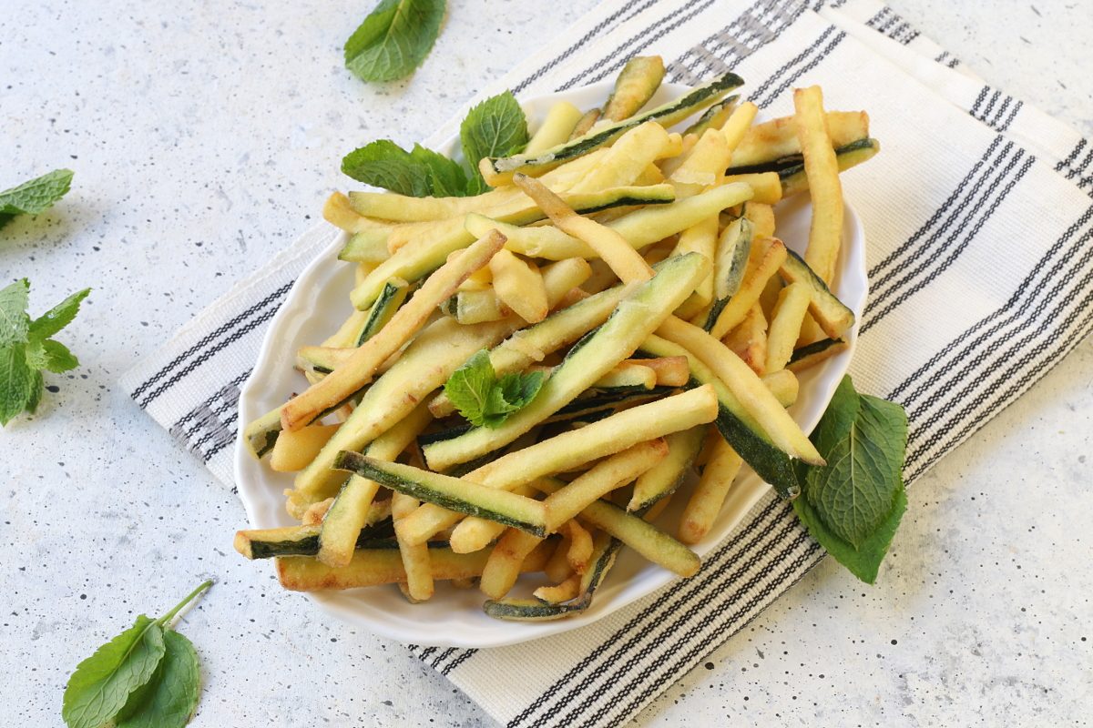 servire le zucchine fritte