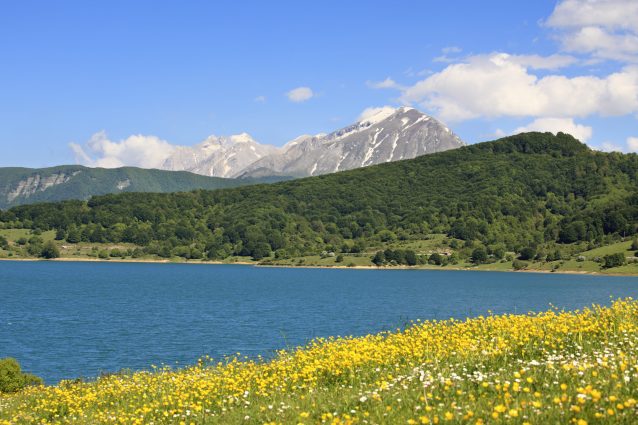 lago di Campotosto gran sasso mortadella