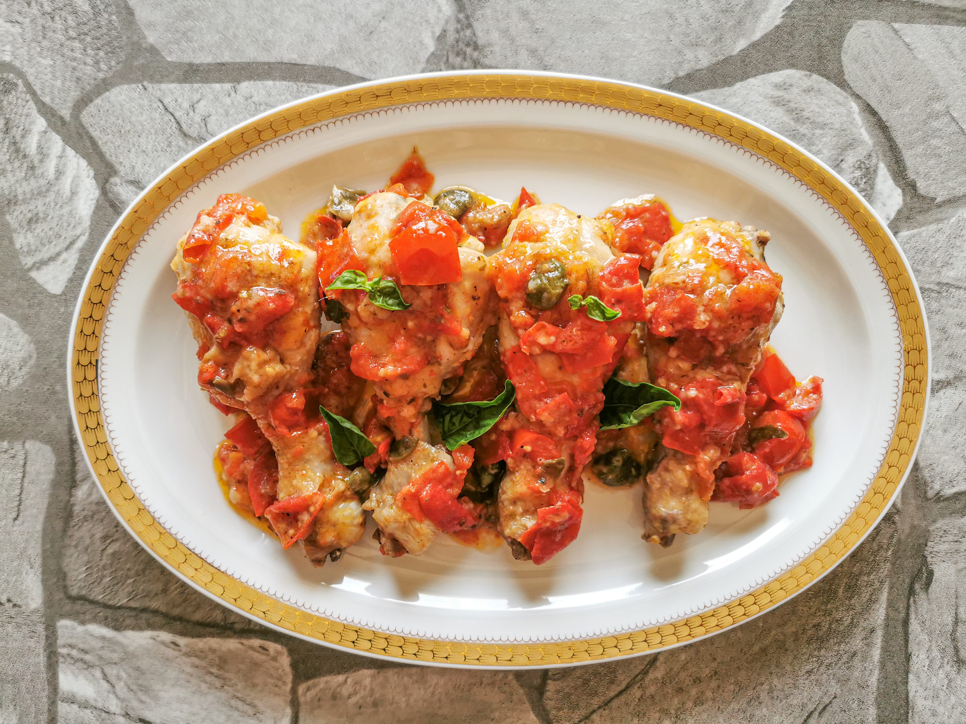Pollo alla marinara