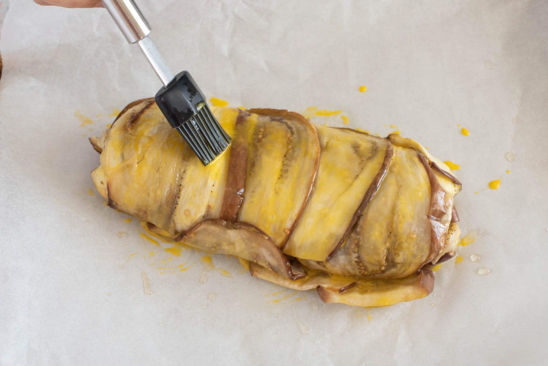 rotolo di melanzane farcito