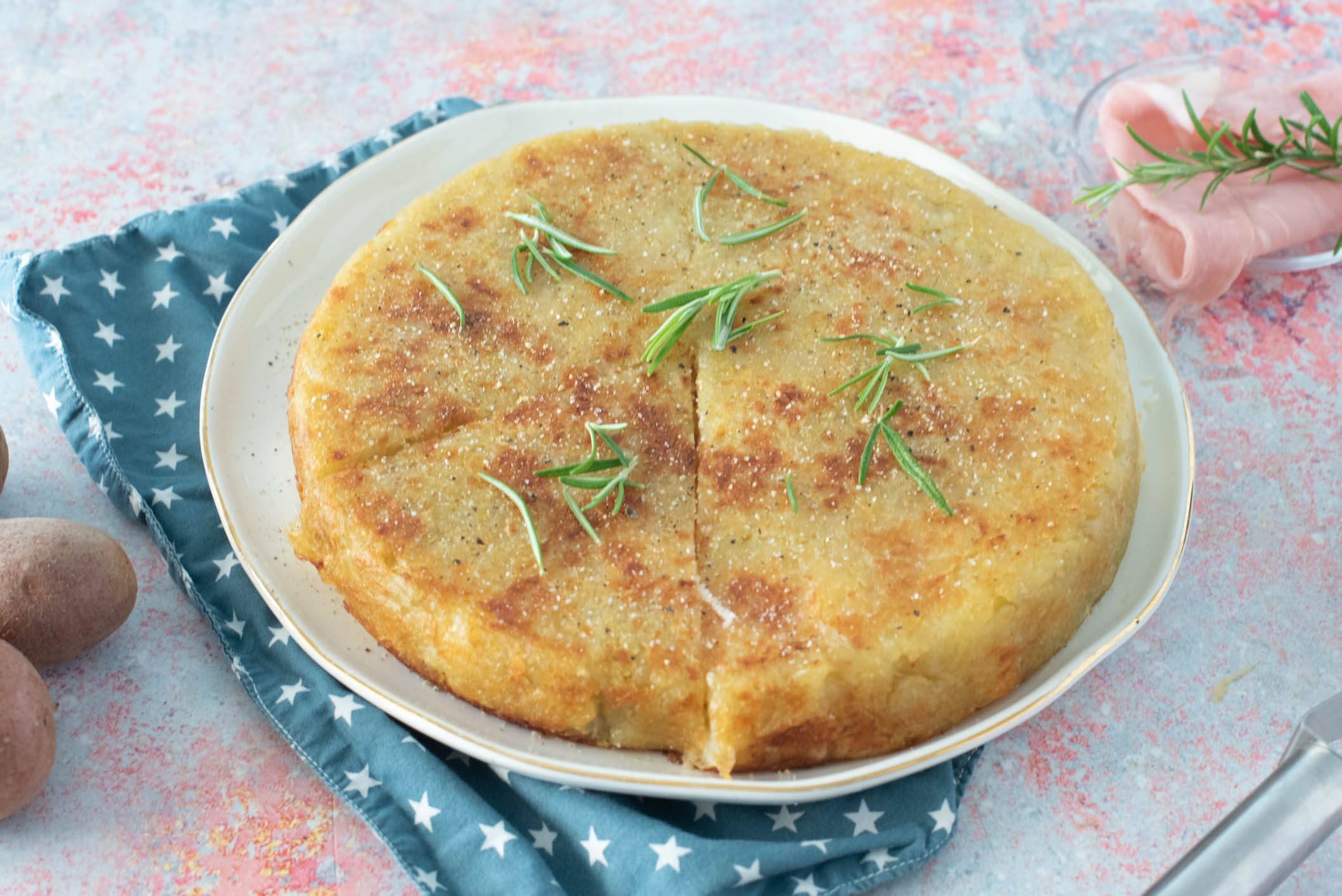 torta di patate in padella