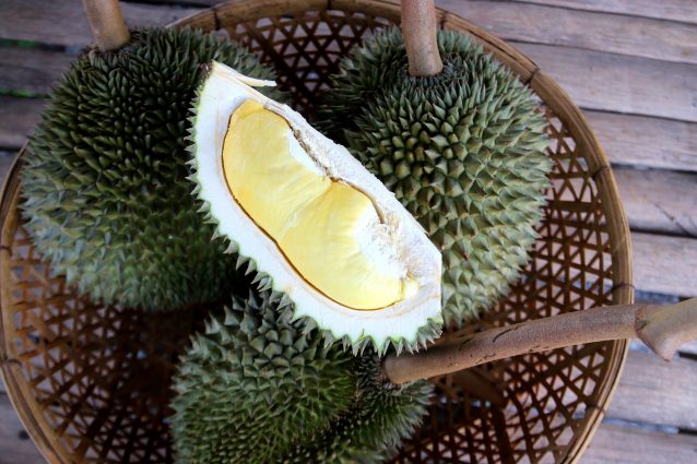durian buccia e polpa
