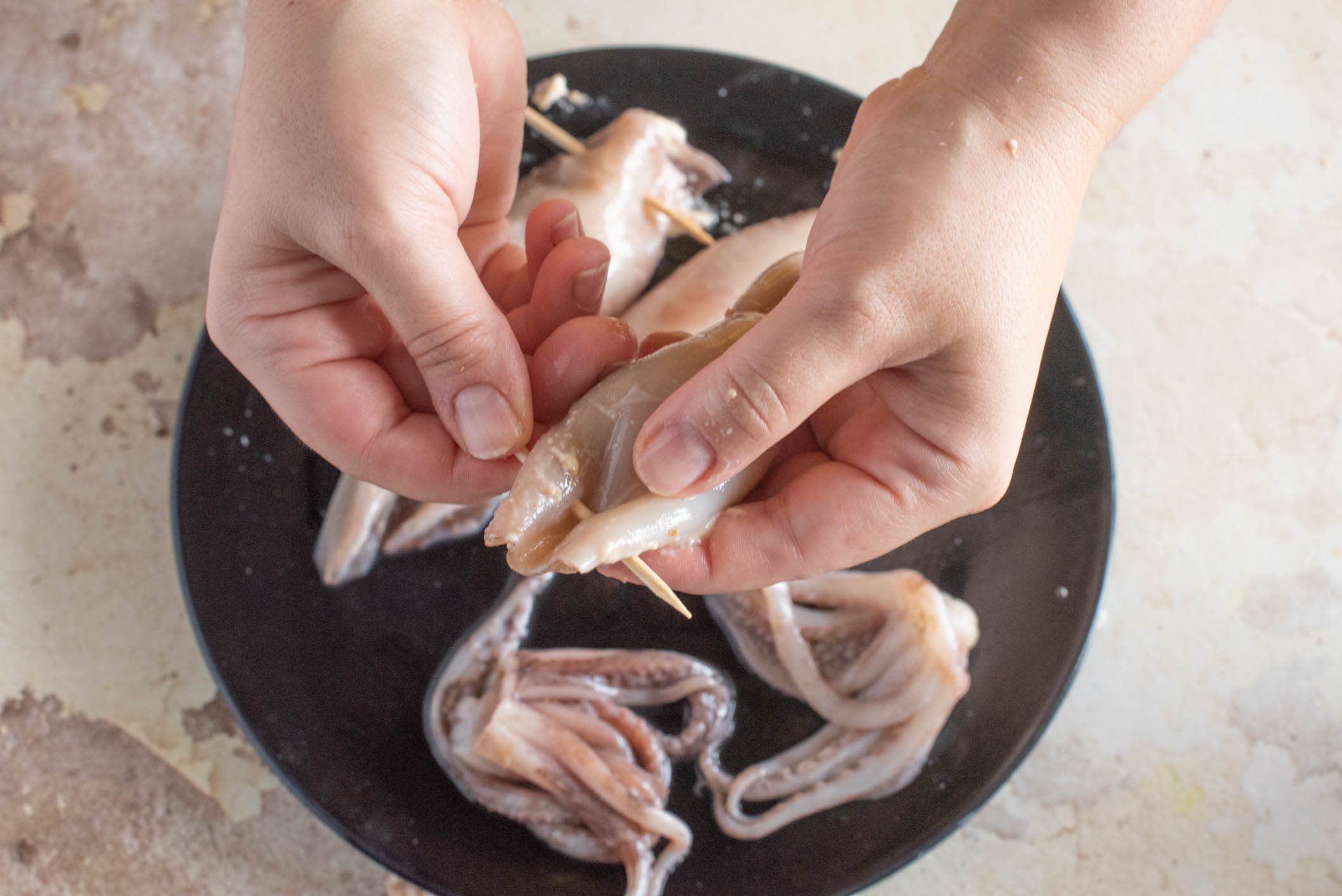 calamari al forno con patate