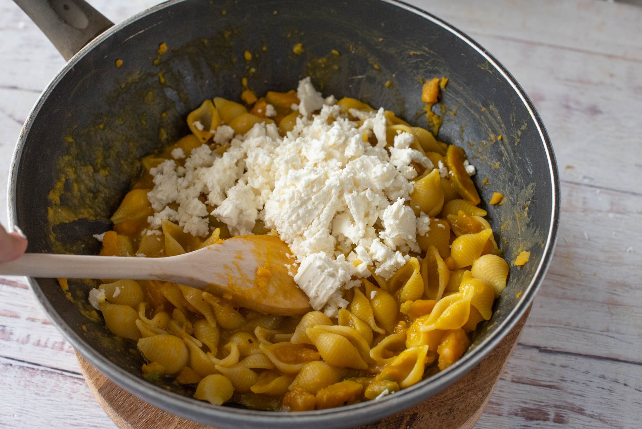 pasta zucca e feta