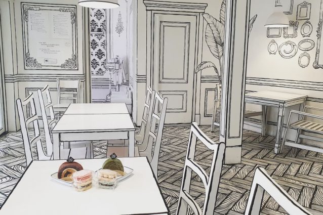 Greem café Seoul fumetto