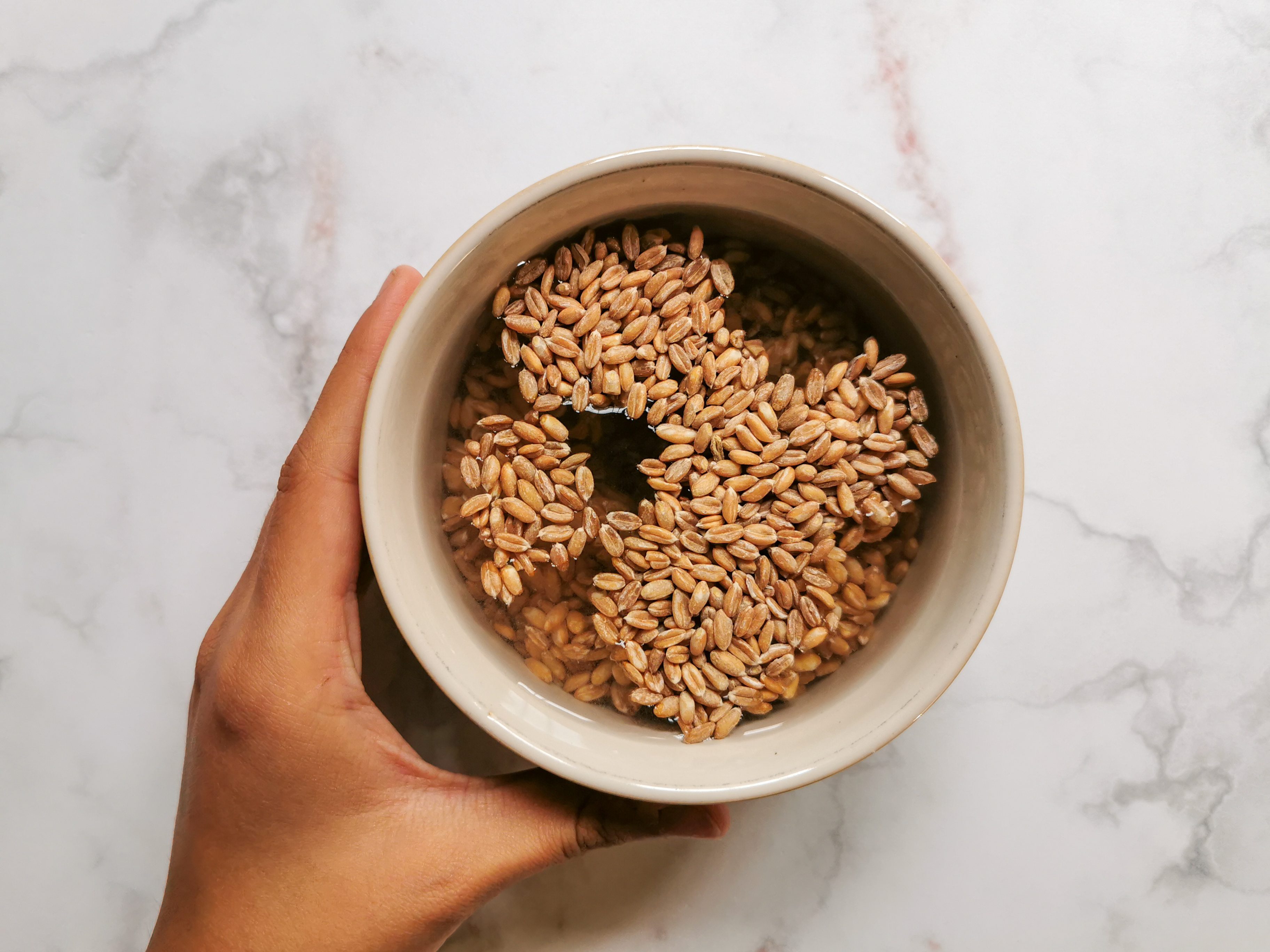 Zuppa di farro con castagne e porcini