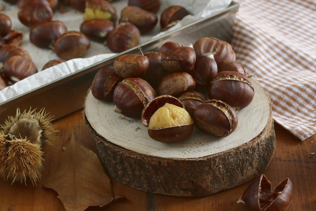 servire le castagne al vino