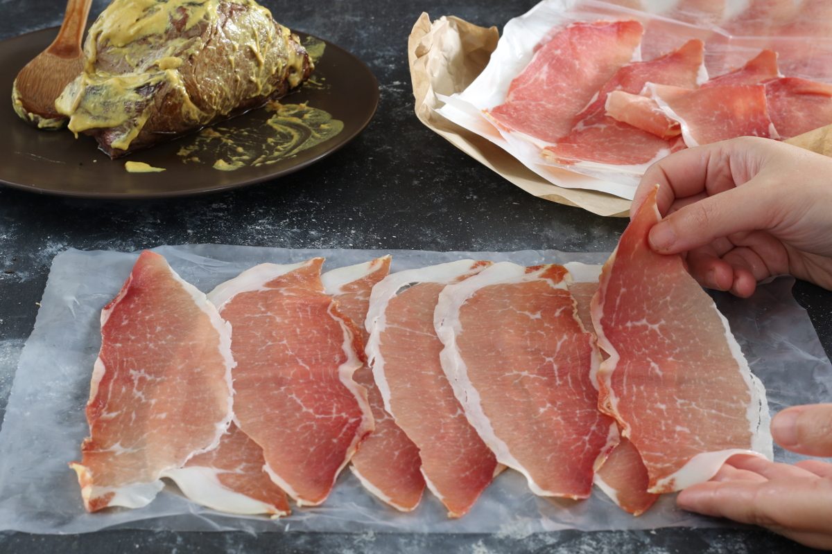 sistemare prosciutto